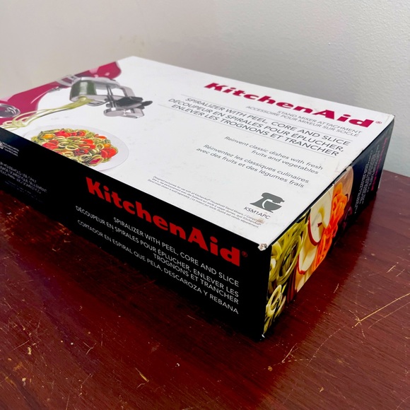 KitchenAid Red Stand Mixer Spiralizer Attachment - Picture 2 of 4